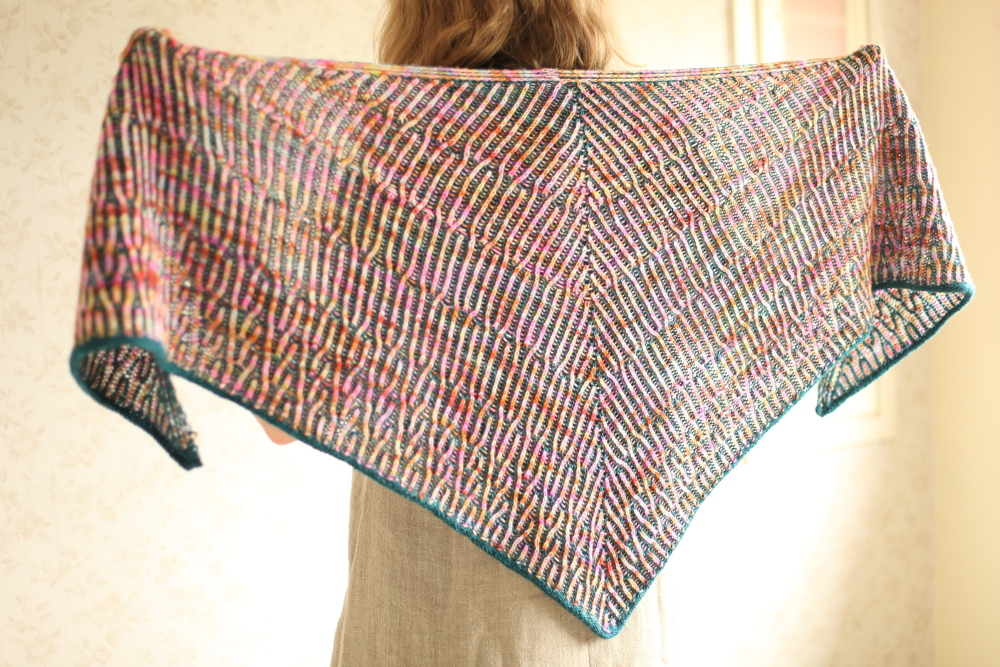 Humus shawl, reverse side