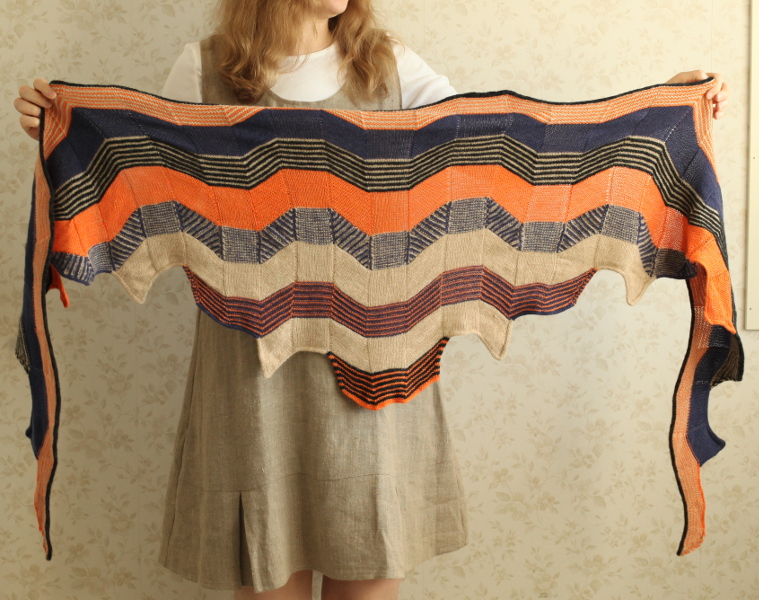 Building Blocks shawl