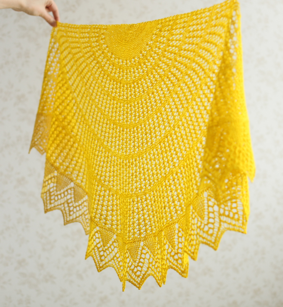 Yellow Halo shawl